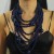 occidental style exaggerating personality atmospheric Round multilayer pendant clavicle chain fashion all-Purp