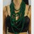 occidental style exaggerating personality atmospheric Round multilayer pendant clavicle chain fashion all-Purp