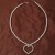  fashion personality love Pearl necklace woman same style clavicle chain earrings set