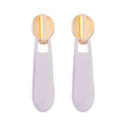  fashion personality ear stud wind zipper head Modeling medium Alloy earrings ..