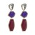 occidental style retro exaggerating Alloy resin glass diamond earrings woman long style multilayer Irregular temp