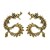 samll fully-jewelled diamond silver earrings Alloy watch-face embed Rhinestone Chinese style