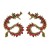samll fully-jewelled diamond silver earrings Alloy watch-face embed Rhinestone Chinese style