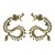 samll fully-jewelled diamond silver earrings Alloy watch-face embed Rhinestone Chinese style