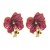 retro silver Alloy enamel flowers earrings woman temperament elegant Street Snap