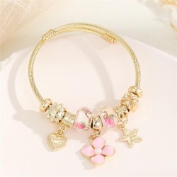 occidental style fashion DIY enamel pendant Alloy diamond bracelet beads cryst..