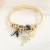 occidental style fashion DIY enamel pendant Alloy diamond bracelet beads crystal stainless steel bangle