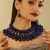 imitate Pearl necklace chain samll shawl chain multilayer beads necklace earrings set