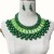 imitate Pearl necklace chain samll shawl chain multilayer beads necklace earrings set