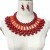 imitate Pearl necklace chain samll shawl chain multilayer beads necklace earrings set