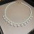 brief Round Pearl drop pendant necklace high clavicle chain samll fashion