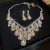 diamond drop tassel necklace set occidental style high clavicle chain retro all-Purpose