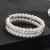 occidental style new multilayer twining Pearl bracelet bride flash diamond elasticity bangle more row Rhinest
