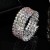  new bride Rhinestone bangle opening twining brilliant crystal