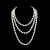  multilayer imitate Pearl woman necklace high plastic Pearl Collar long style occidental style retro sweater ch