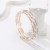 multilayer Rhinestone Pearl bangle  twining opening bracelet  claw diamond bride