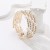 multilayer Rhinestone Pearl bangle  twining opening bracelet  claw diamond bride