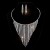  claw chain Rhinestone tassel Collar luxurious occidental style super bride fully-jewelled necklace earrings s
