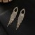 s silverearings Earring  drop diamond long style tassel earrings occidental style fully-jewelled bride earring