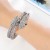 Alloy embed Rhinestone retro exaggerating snake twining man woman bangle