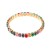 zircon bangle occidental style lady square colorful diamond Alloy bride