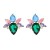 earrings colorful diamond earrings fully-jewelled flowers ear stud woman Bohemian style occidental style 