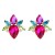 earrings colorful diamond earrings fully-jewelled flowers ear stud woman Bohemian style occidental style 