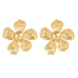 spring Alloy flowers earrings occidental style Earring lady Metal flowers ear ..