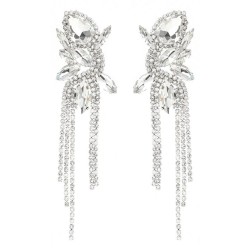 earrings occidental style claw chain earrings flowers tassel Earring woman Boh..