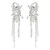earrings occidental style claw chain earrings flowers tassel Earring woman Bohemian style exaggerating bride