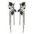 earrings occidental style claw chain earrings flowers tassel Earring woman Bohemian style exaggerating bride