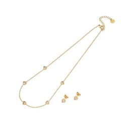  love stainless steel necklace set  brief chain  occidental style