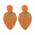 E occidental style retro Bohemian style leaves earrings  summer handmade weave Earring