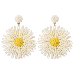 summer day personality small fresh flowers earring  fashion temperament wind h..