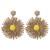 summer day personality small fresh flowers earring  fashion temperament wind handmade earrings