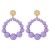 E occidental style exaggerating atmosphericins wind beads ear stud  creative candy colors fresh summer day earr