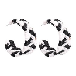 E samll weave ear stud  Bohemia summer day sweet personality earrings