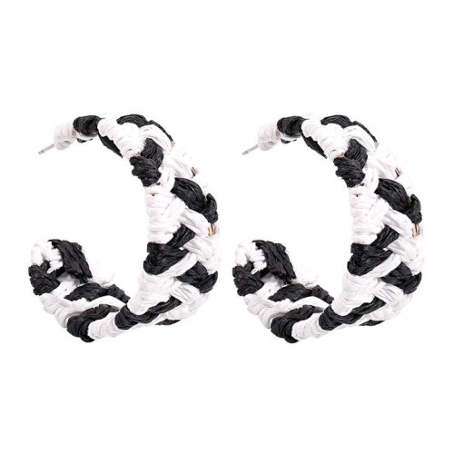 E samll weave ear stud  Bohemia summer day sweet personality earrings