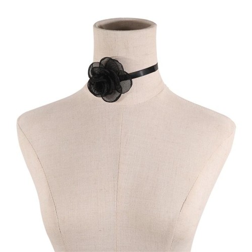  romantic bow belt chain  summer day temperament elegant rose necklace