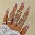  occidental style wind retro diamond love more ring set  trend geometry cross