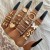  occidental style wind retro diamond love more ring set  trend geometry cross