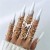  occidental style wind retro diamond love more ring set  trend geometry cross
