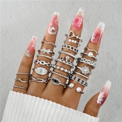  occidental style retro butterfly love flowers more ring personality eyes diam..