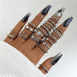  occidental style wind diamond love more ring set wind geometry