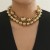 occidental style  creative punk wind beads Double layer necklacenecklace exaggerating Metal chain
