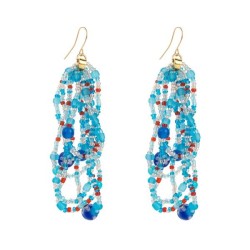occidental style fashion Bohemia ethnic style handmade beads tassel earrings f..