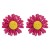Bohemia wind earrings handmade weave silver ear stud fresh flowers sweet Earring