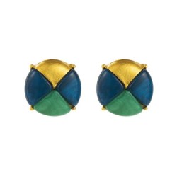 occidental style retro Alloy hollow carving silver ear stud woman samll exagge..
