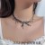 retro bow star zircon chain splice necklace woman samll exaggerating clavicle chain personality