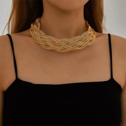 occidental style  geometry Metal  chain  exaggerating necklace woman personali..